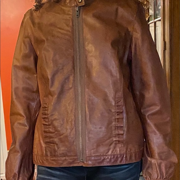 VINTAGE LEATHER JACKET 🧥 NWOT - Picture 3 of 12